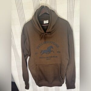 Yellowstone Dutton Ranch Brown Hoodie